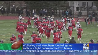 Massachusetts High School Football Game Ends With Brawl