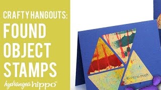 Found Object Stamping with onlinelabels.com - Crafty Hangouts