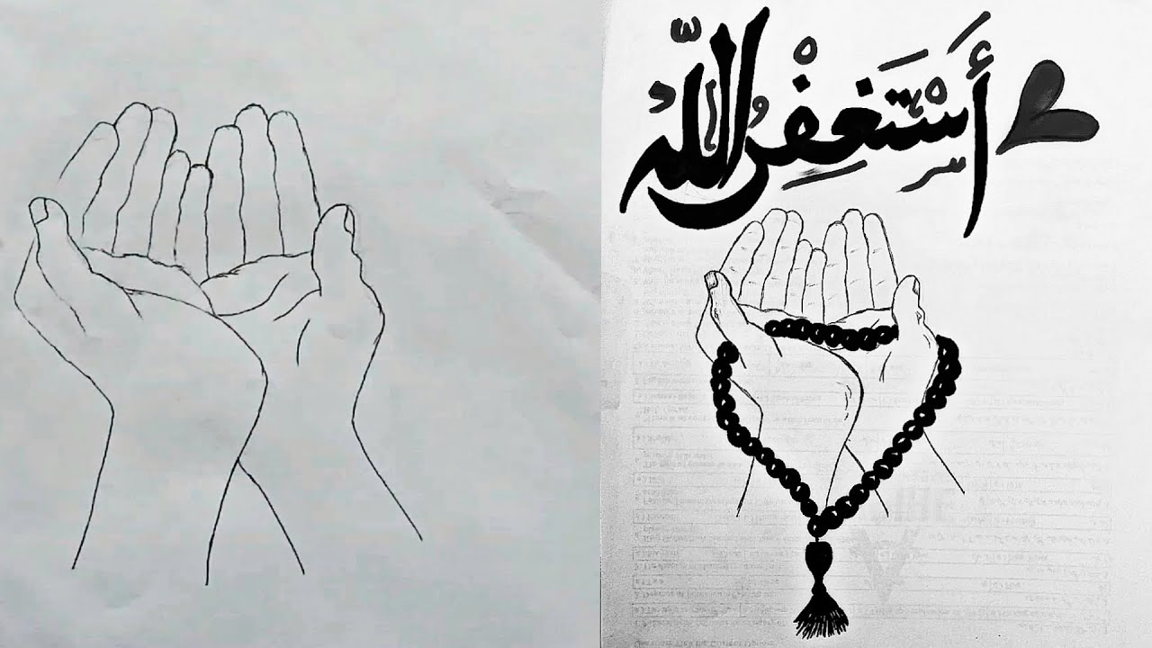 Hands Drawing | Hands drawing for beginners with pencil sketch ...