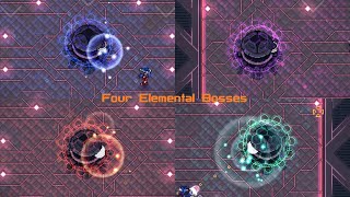 Celebrity CrossCode - Four Elemental Bosses (difficulty settings 100%) + Four-element puzzle Profile