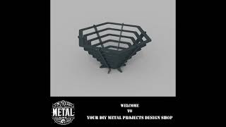 Hexagon Firepit Dxf files for diy projects, dxf files for cnc plasma lasercutting