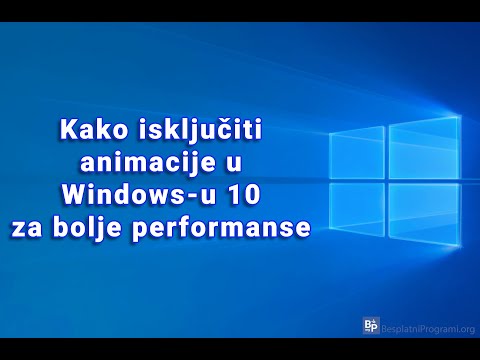 Video: Kako da isključim Windows animacije?