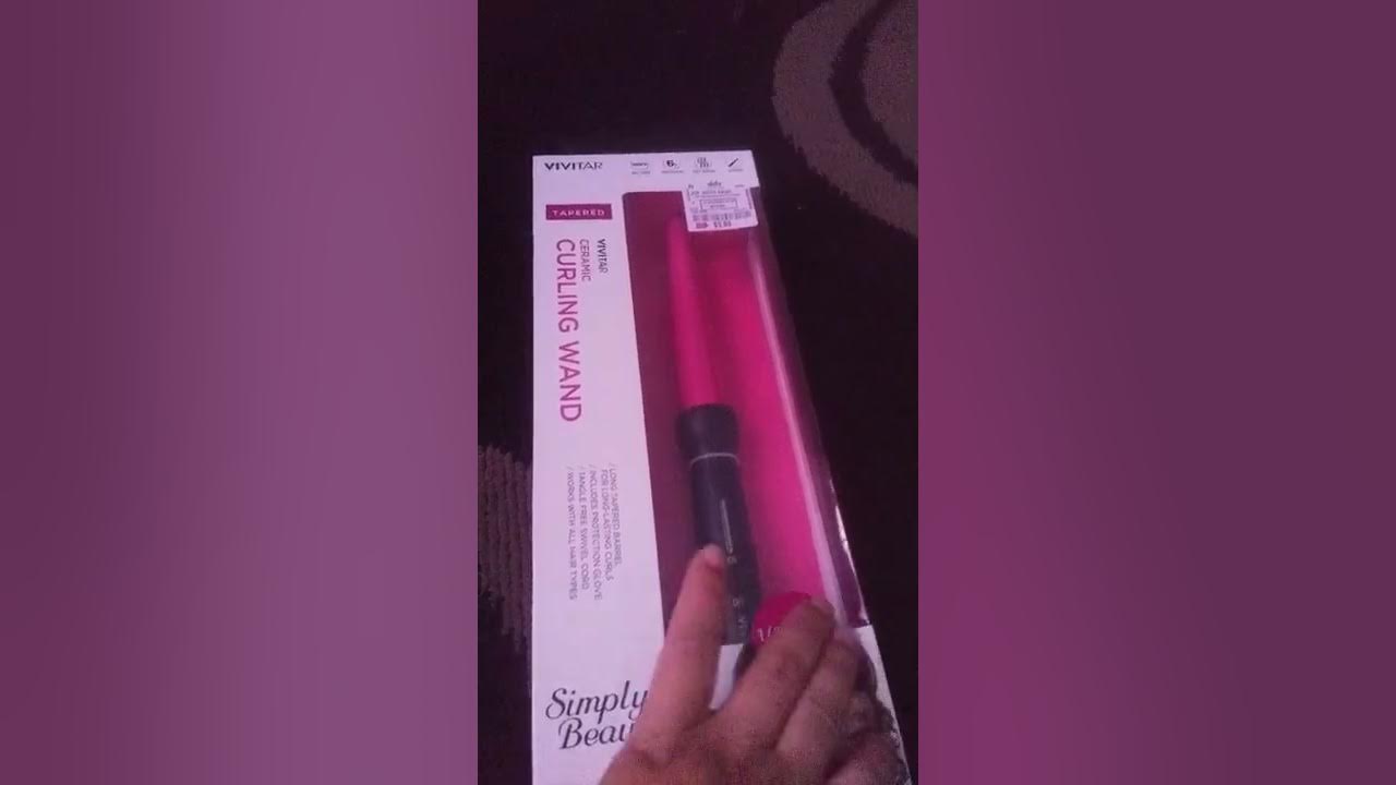 VIVITAR ceramic curling wand YouTube