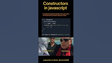 Constructor in javascript #javascript #viralshorts #shorts