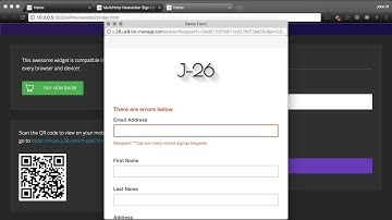 MailChimp Error: Recipient has too many recent signup requests | Adobe Muse