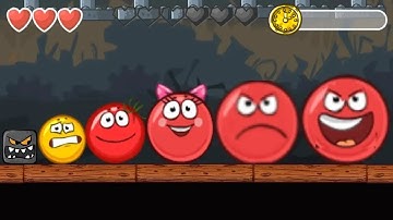 Red Ball 4 - Black Box vs All Boss - Forward to Backwards - Mirror Mode - Gameplay Volume 1,2,3,4,5