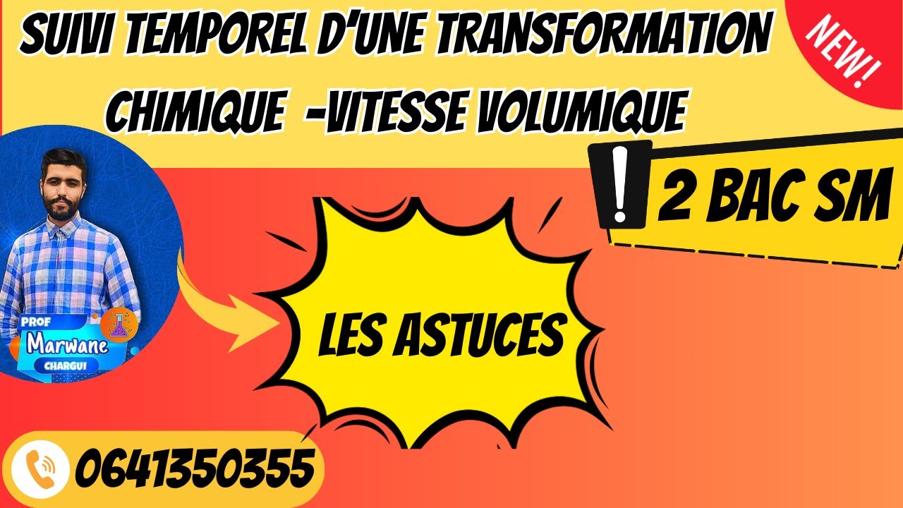 suivi temporel d'une transformation chimique -vitesse volumique - Les astuces des concours