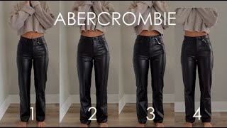 All 4 Abercrombie Vegan Leather Pant Fits (Review)