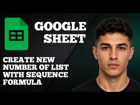Google Sheets: Create a Number List with the SEQUENCE Formula