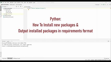 Python Tutorial: Install Python Modules/Packages for Virtual Env