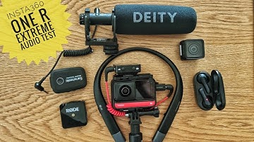 Insta 360 one r extreme audio testing with shotgun mic rode wireless go and Bluetooth