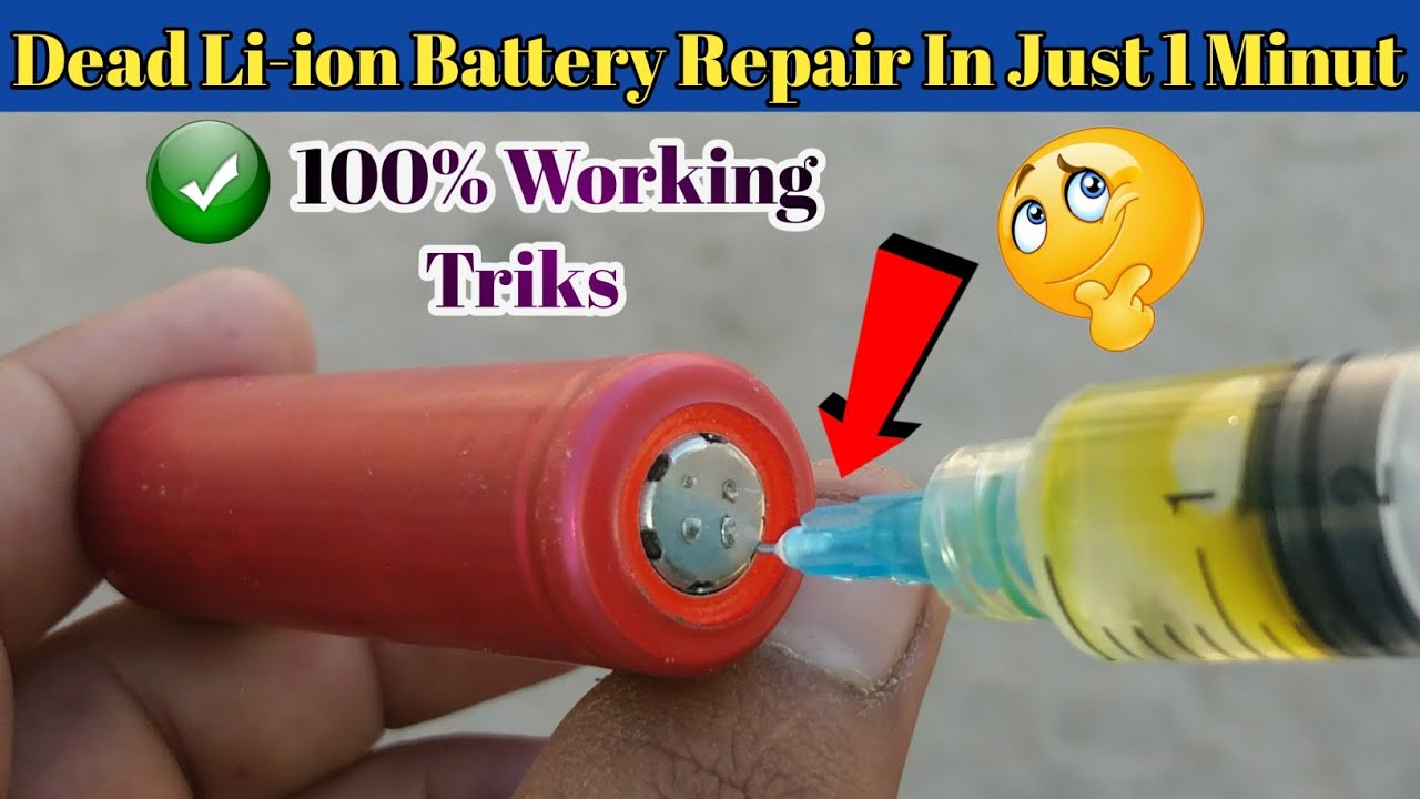 Li-ion Battery Repair   Dead Li-Ion Laptop Battery Repair   How To Repair 18650 Li-ion Battery