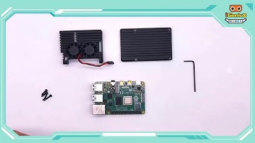 Raspberry Pi 4B Double Fan Armor Case