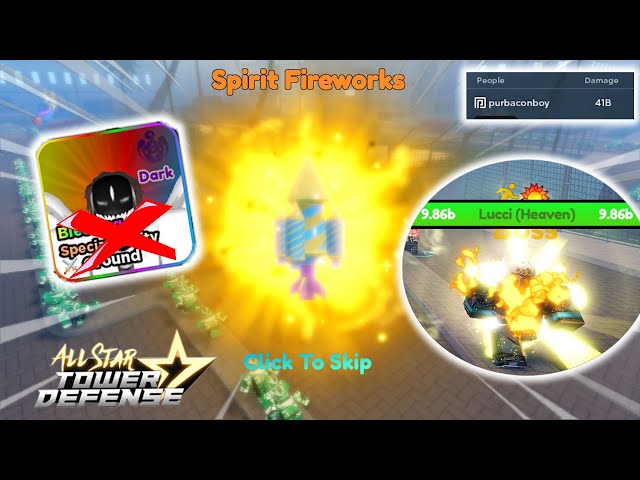 50x Spirit Fireworks - All Star Tower Defense (ASTD) | Roblox