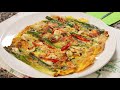 Haemul-pajeon (Green onion pancake with seafood: 해물파전)