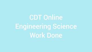 Engineering Science - Work Done
