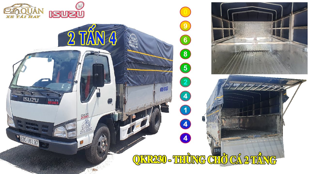 Giá Xe Tải Isuzu QKR 2 Tấn 4 Đóng Thùng Inox304 2 Tầng Chuyên Chở Cá ...