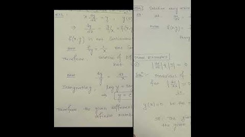 ##existence and uniqueness theorem with examples in slide dhow##