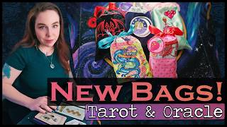I made bags for my tarot decks!!
