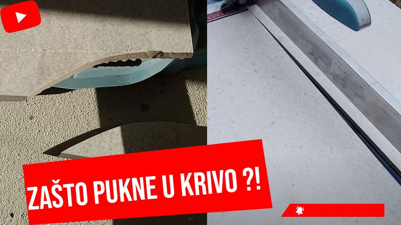 Kako rezati pločicu da pravilno pukne