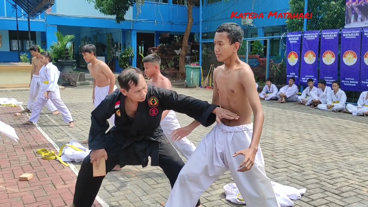 Ujian Tenaga Dasar sabuk kuning & Tes jurus Perguruan Beladiri Matahari Indonesia #pencaksilat
