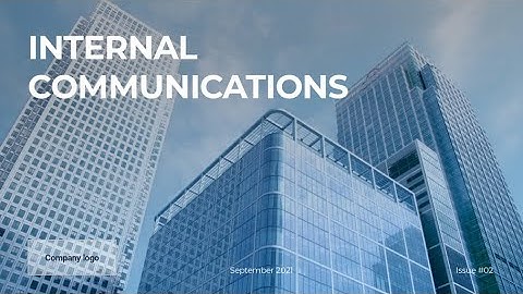 Video Presentation for Internal Communications (Editable Template)