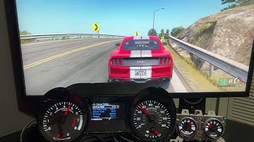 Project Cars 2 with Real Ford Mustang Instrument Cluster (Daytime Demo)