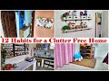 12 simple habits for a organized  clutter free home  12 clutter free rules that works all the time