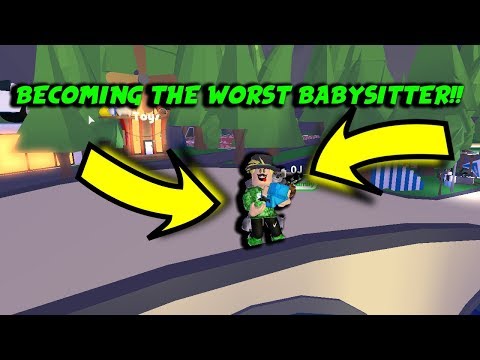 Becoming The Worst Babysitter In Roblox Adopt Me Update Youtube - how to get a babysitter in adopt me roblox