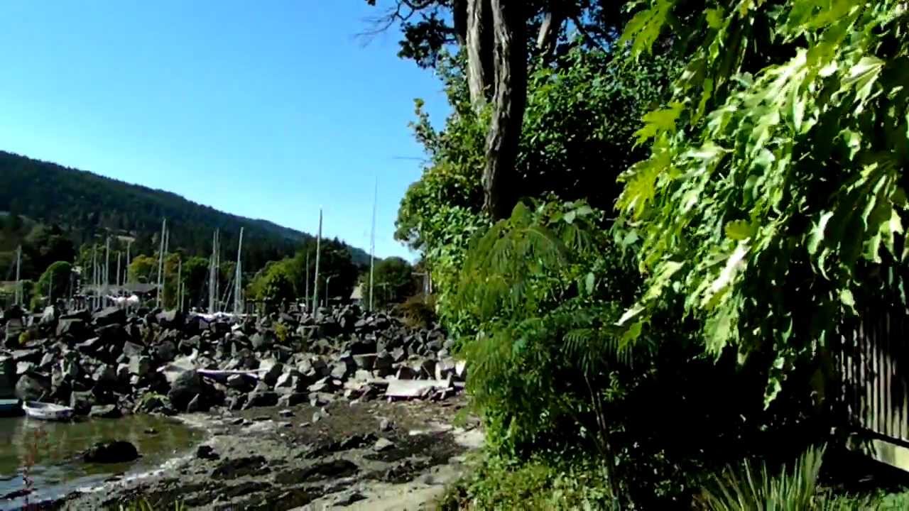 Saltspring   harbor walkway Ganges British Columbia Canada