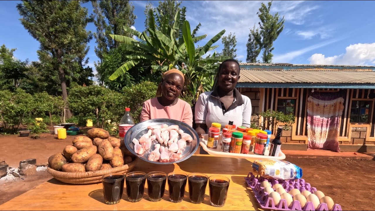 Crispy chicken drumsticks KFC_Style and french fries 🍟 for the kids