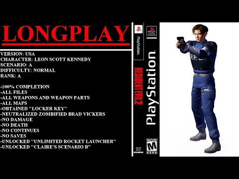 Resident Evil 2 [USA] (PlayStation) - (Longplay - Leon S. Kennedy | Scenario A | Normal Difficulty)