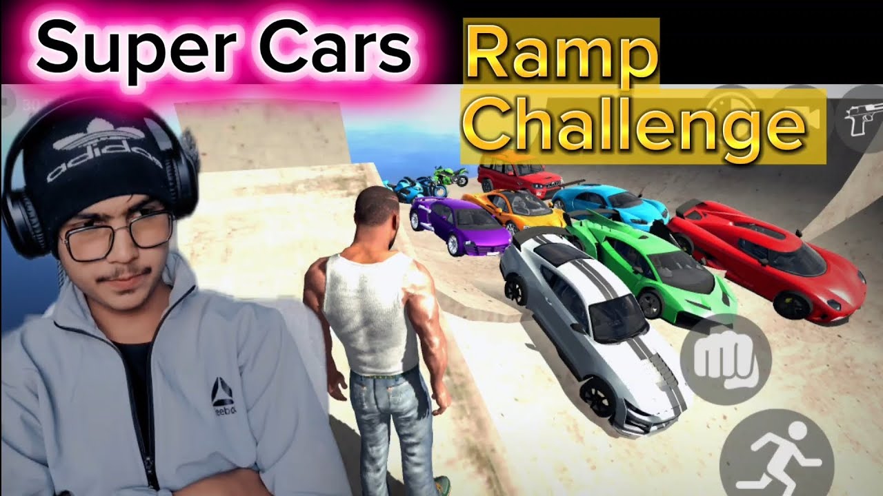 Super Cars Ramp Challenge Gone Crazy | Indian bike riding 