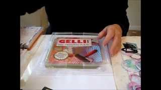 Gelli Plate Printing - designs with string