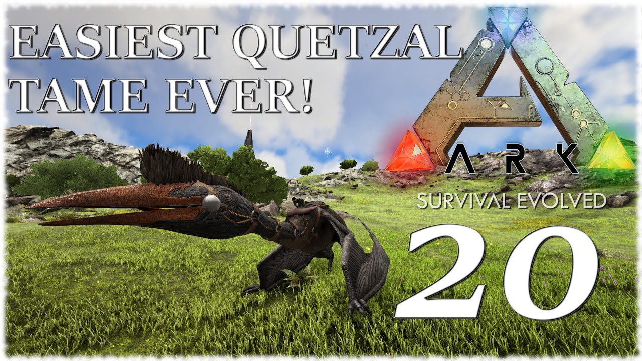 Ark Survival Evolved Ragnarok - Ep. 20 - Easiest Quetzal solo tame ever ...