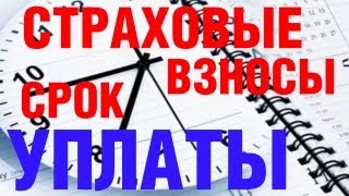 Страховые взносы СРОК уплаты?(, 2013-02-19T22:30:37.000Z)