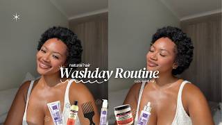 Natural Hair Washday Routine 🤎: type 4A/4B hair / Aunt Jackie’s vs Dark & Lovely 