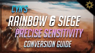 How To Precisely Convert Your Sensitivity For Rainbow 6 Siege (Conversion for decimal places)