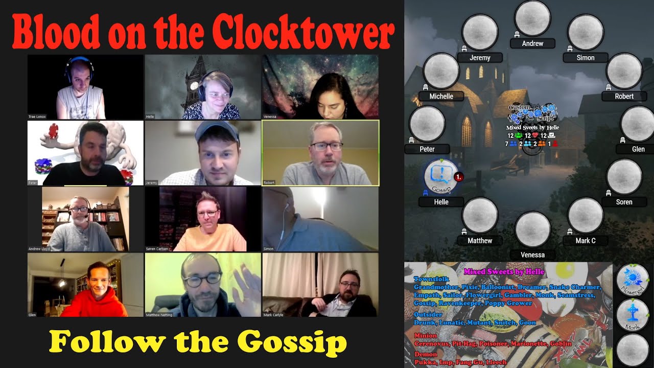 Blood on the Clocktower, Mixed Sweets - Follow me as the Gossip - YouTube