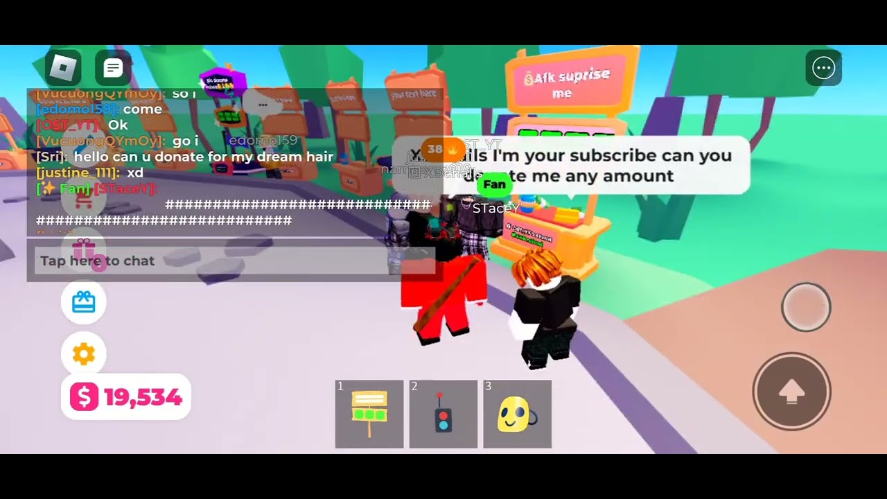 giving random people 100 and 50 robux - YouTube