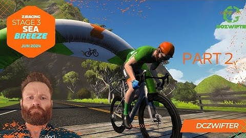 Zwift - Race: Stage 3: Sea Breeze - Beach Island Loop (B) on Beach Island Loop in Watopia