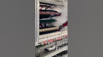 Fully automatic bopp tape slitting machine #slittingmachine #furimach