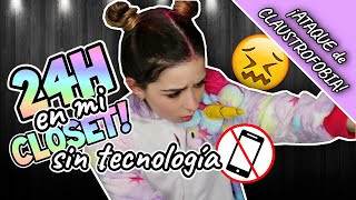 24 HORAS ENCERRADA en mi CLOSET sin TECNOLOGÍA - ¡ATAQUE de CLAUSTROFOBIA! || Bianki Place ♡