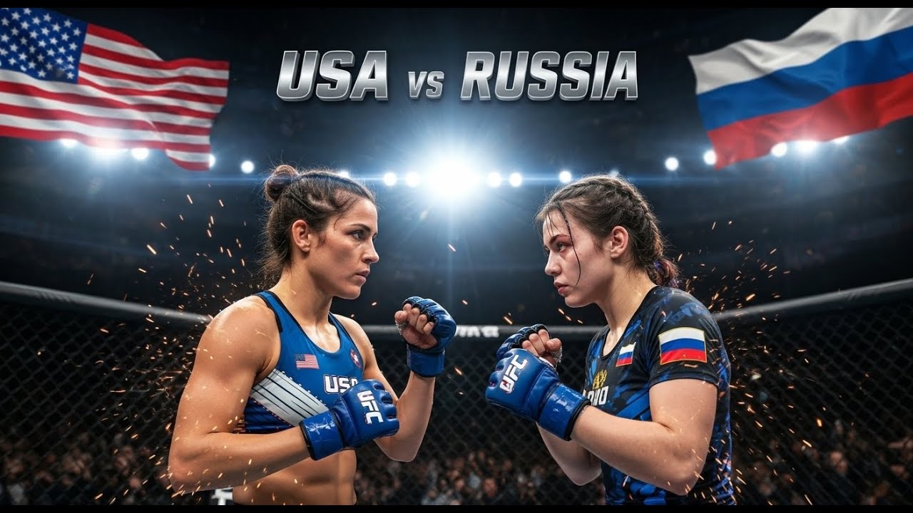 USA vs Russia 🔥 Full MMA Fight | Jessica Lee vs Anya Petrov | Intense Women’s Championship Battle