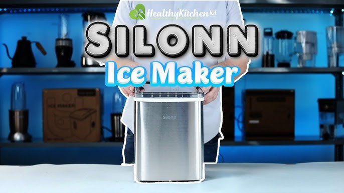 Silonn Ice Maker Machine Countertop, 26 lbs in 24 Hours, 9 Cubes Ready in 6  Mins, Self-Clean Ice Maker Compact Portable - AliExpress