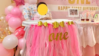 DIY HIGH CHAIR TUTU || BABYGIRL1ST BIRTHDAY PARTY || NO SEW || UNDER 10$