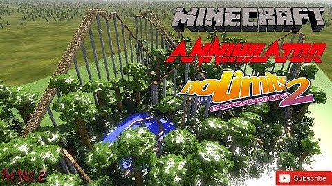 Minecraft + NoLimits 2 The Annihilator // "M-NL2" Retro Coaster (Experiment #3)