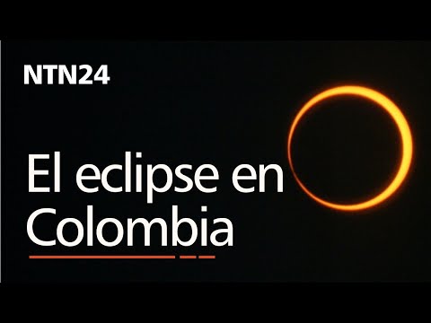 Imponente animación de la NASA muestra cómo pasará por Colombia el eclipse de Sol del 14 de octubre