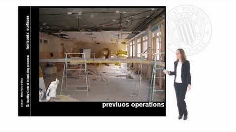 Quality Control in Building Process: horizontal inside surfaces - ceilings.© UPV