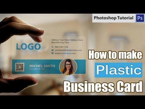 How To Make Plastic Business Card In Photoshop | Download Translucent Plastic Business Card Mockup